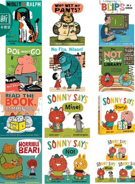 Zachariah OHora绘本 英文原版故事图画书 Sonny索尼学乖了系列 Horrible Bear可怕的熊 Read the Book来读这本书 又日新