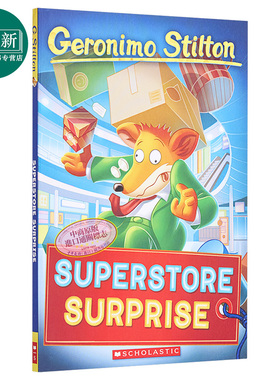 Geronimo Stilton #76：Superstore Surprise 老鼠记者76 英文原版 进口图书 学乐 儿童读物 6-12岁