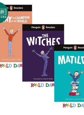 Penguin Readers企鹅阅读分级指导4级 罗尔德达尔英语分级3册 Roald Dahl ELT Graded Reader 护眼纸 英文原版书 又日新