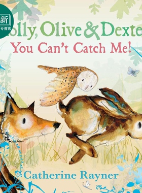 动物三人行 你抓不到我 Molly Olive and Dexter You Cant Catch Me 英文原版 儿童绘本 动物故事图画书 进口童书 又日新