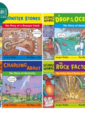 科学工作解码 4册 Science Works Monster Stones 英文原版 科普绘本读物 儿童百科知识 自然科学 进口童书 又日新