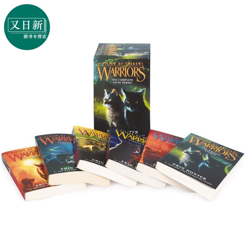 猫武士六部曲暗影幻象6册 赠音频 560~840L Warriors A Vision of Shadows 英文原版传奇的猫族 儿童文学桥梁章节书小说 又日新,书籍/杂志/报纸,儿童读物原版书,淘宝优惠券,粉丝福利购,淘宝优惠卷