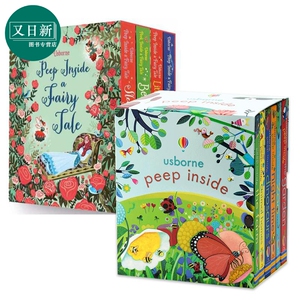 Usborne Peep Inside 尤斯伯恩偷偷看里面纸板书6册+童话洞洞书4册套装 机关立体翻翻书科普知识儿童绘本英文原版 又日新