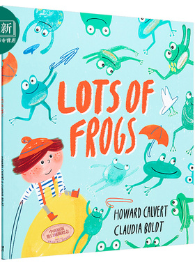 Claudia Boldt 青蛙一族 Lots of Frogs 名家绘本 获奖童书 低幼童书 精品绘本 幽默搞笑 3~5岁 英文原版
