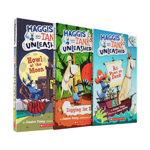 学乐桥梁书大树系列分级一 英文原版Scholastic Branches Haggis And Tank unleashed 3册 桥梁章节书 全彩英文5-7岁