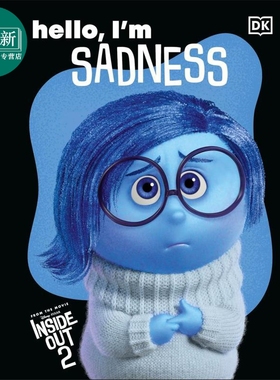 DK头脑特攻队2 悲伤 Disney Inside Out 2 Hello I'm Sadness 英文原版 儿童情绪读物 精装 英语绘本童书 5岁以上 又日新