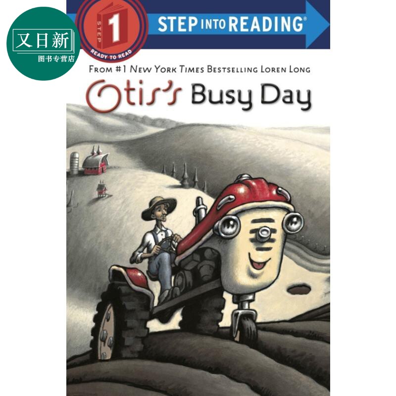 Step into Reading Step 1 Otis'S Busy Day 兰登阅读进阶1:奥蒂斯忙碌的一天 英文原版儿童绘本 分级阅读 Loren Long 又日新
