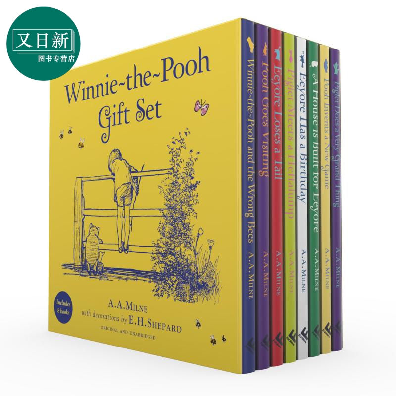 维尼熊故事精品套装 Winnie The Pooh Gift Book Collection 英文原版进口 儿童文学故事书 精装进口童书 5岁以上 又日新 书籍/杂志/报纸 儿童读物原版书 原图主图