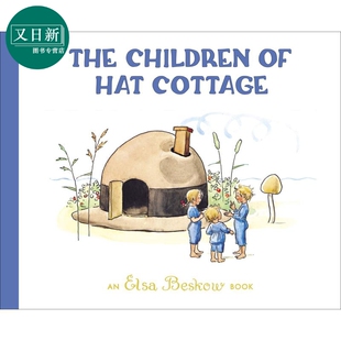 Hat 进口 孩子 Cottage Beskow 中古绘本 英文原版 6岁 图画故事书 Children 精装 Elsa 帽子小屋 又日新 儿童绘本