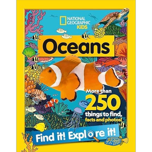美国国家地理儿童版 海洋 Find It! Explore It! Ocean 英文原版 儿童科普 自然科学知识百科 探索与发现 3-8岁 又日新