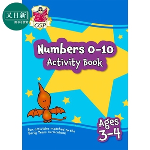 Preschool 英国原版 Activity New 岁新数字 Book 活动书学前班 Ages Numbers CGP教辅 预售 又日新 for