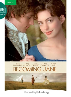 Pearson English readers 成为简·奥斯汀Becoming Jane 培生英语分级读物3级 初中-高中 蓝思值560L中心词1200 又日新