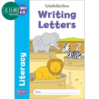 英国S&S教辅 Get Set Literacy: Writing Letters 幼小衔接识字：写字母 英文原版 幼小衔接 英文单词字母识别  又日新