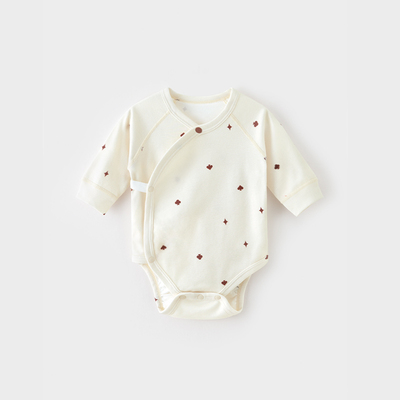 考拉鼻鼻[妙趣小元素·简约素净花型]新生婴儿连体衣服纯棉包屁衣 — 7