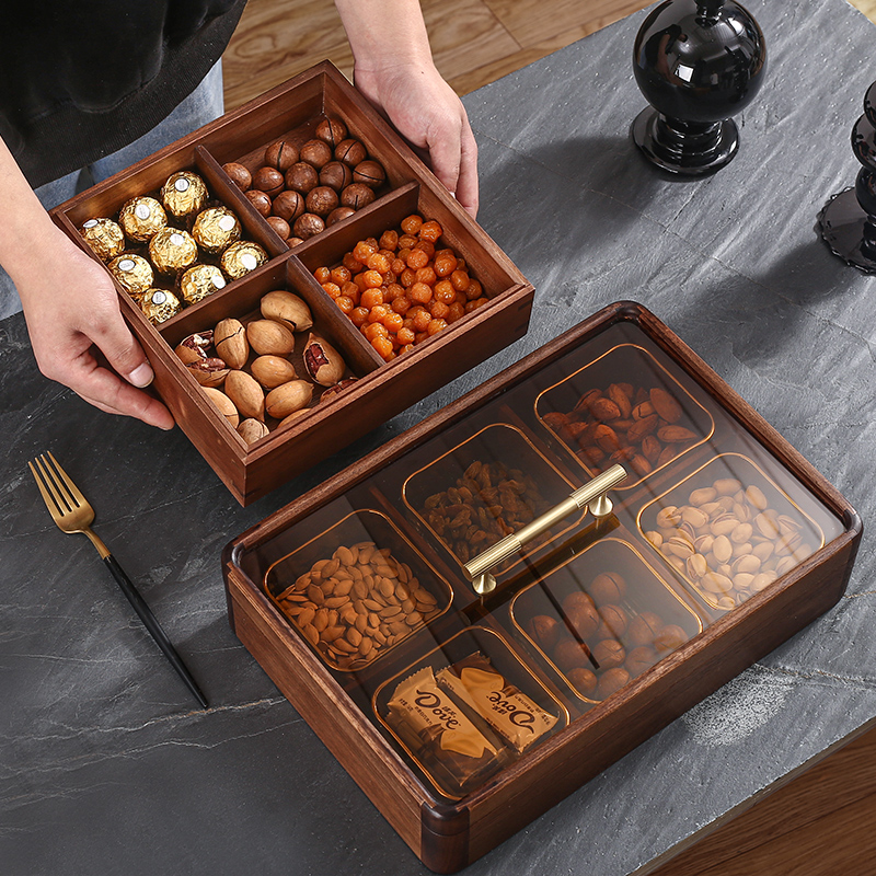 分格干果零食糖果盒新中式轻奢风