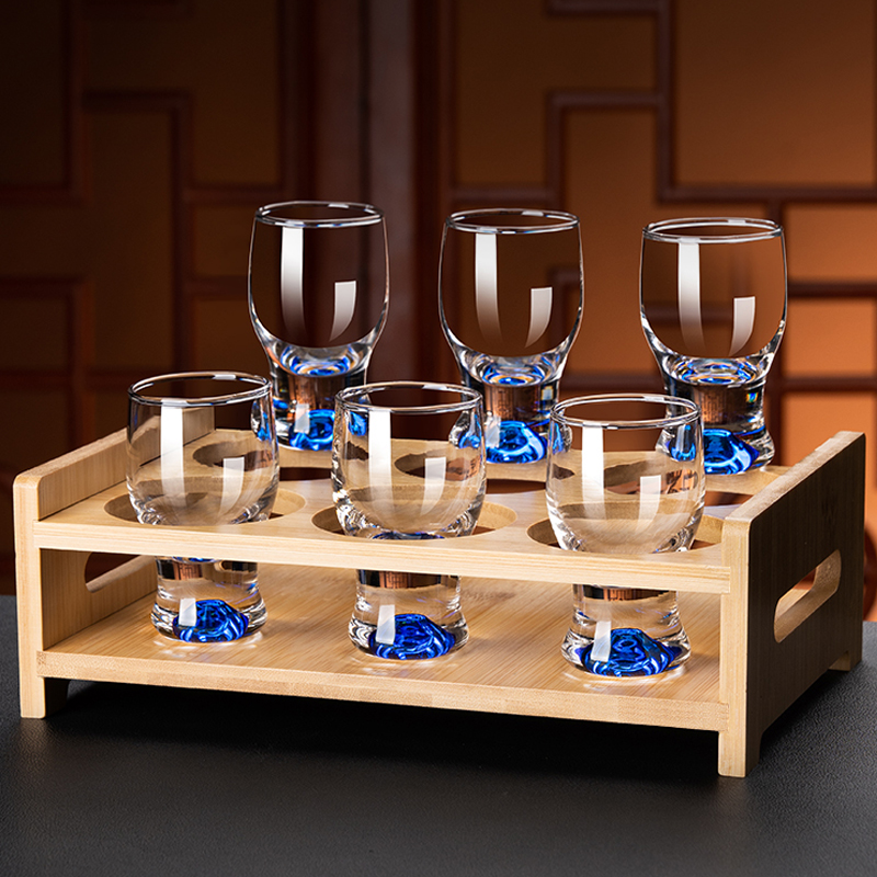 高颜值白酒杯套装收腰品酒杯