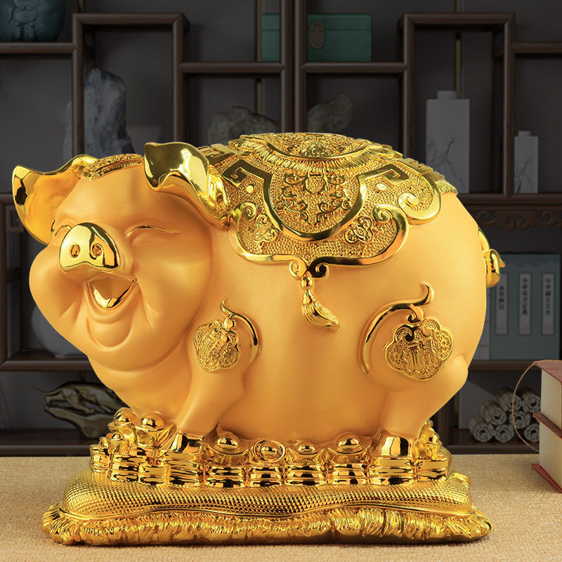厂家金猪存钱罐摆件招财大象金牛储蓄罐创意礼物开业乔迁生日礼品