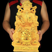 文财神爷摆件招财神像佛像供奉发财柜台店铺开业礼品玄关手工树脂