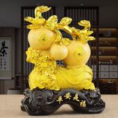 平安是福苹果摆件大吉大利桔子家居装 饰客厅玄关办公乔迁开业礼品