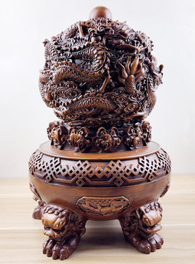 龙祥九转乾坤鼎风水球摆件工艺品公司开业乔迁礼品办公桌面装饰品