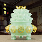 招财聚宝盆摆件存钱罐储钱罐送孩子生日客厅玄关店铺装 饰开业礼品