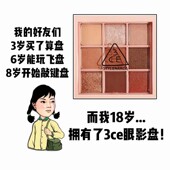 3CE眼影盘9色12色overtake橘棕珠光大地色芋泥闪粉smoother初学者