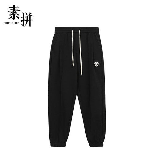 素拼男装秋季男裤长裤潮流百搭男士休闲裤SPBXK335112AM