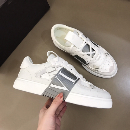 Valentino International Big Brand Men's Shoes Spring and Autumn Breathable Business Casual Shoes Luxury Sneakers European Style Men's Leather Shoes