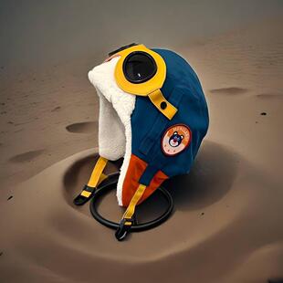 儿童雷锋帽男孩飞行员帽子保暖冬季户外防风秋冬护耳加绒滑雪女童