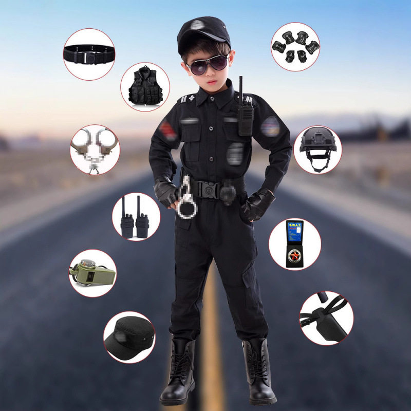 儿童小警官服装衣服男孩警察服