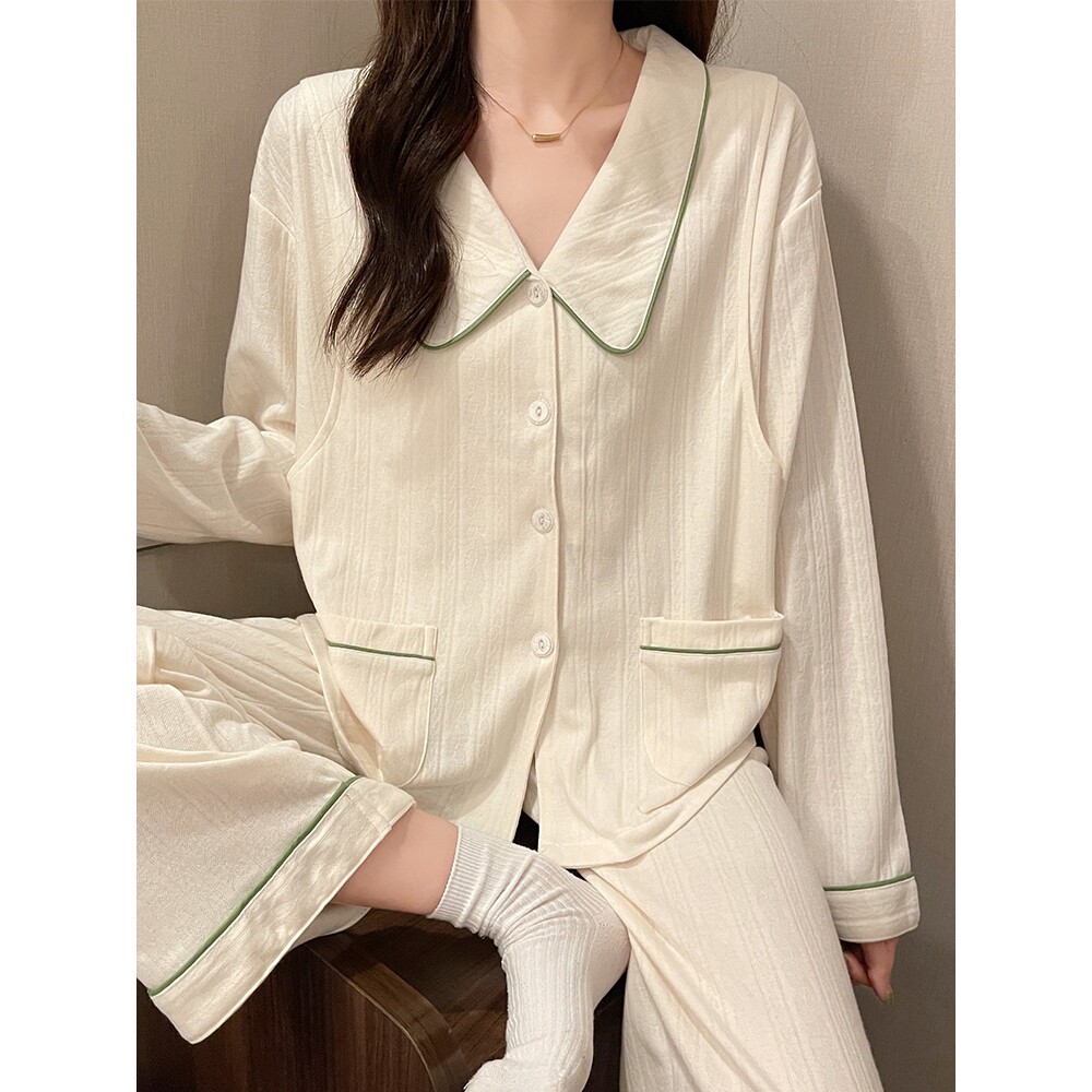 英国Next Kiss月子服纯棉春秋款大码产后喂奶孕妇睡衣哺乳家居服