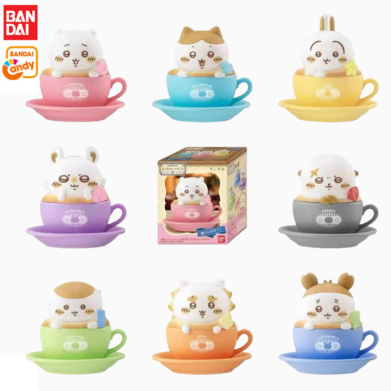 日本正版万代BANDAI 吉伊卡哇拿铁造型盒蛋 Chiikawa小八飞鼠摆件