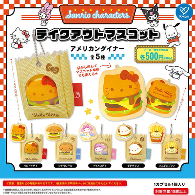 日本正版K-COM三丽鸥速食造型