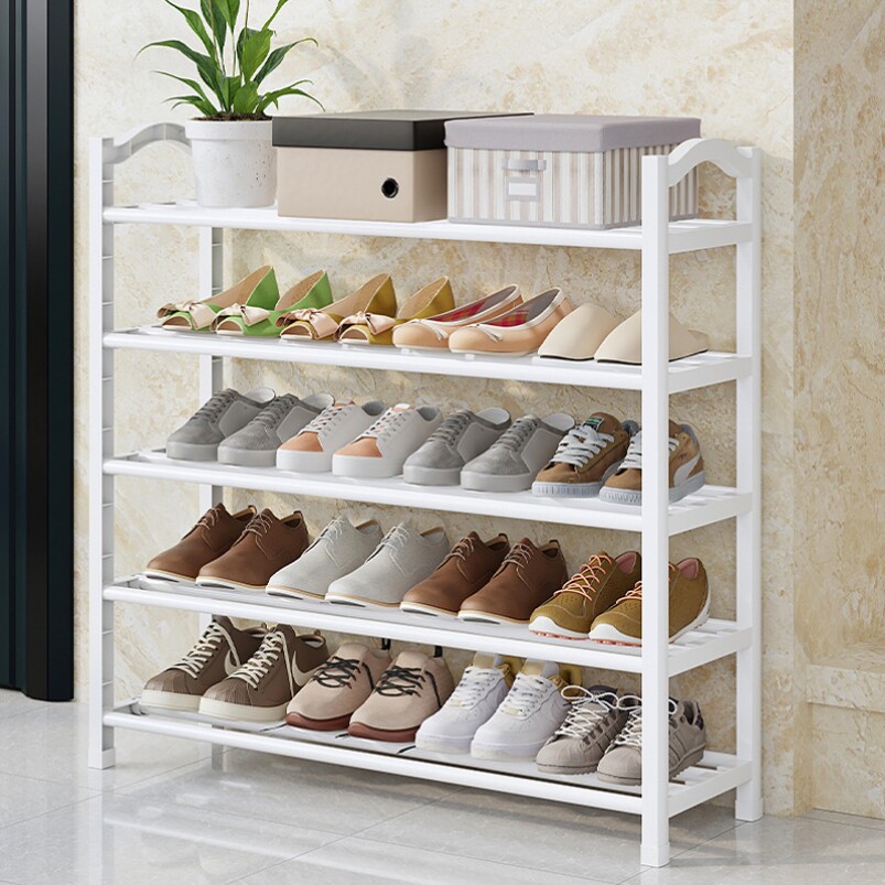 放在家外门口的鞋架子免安装特价白色单列入室出租屋黑色鞋柜