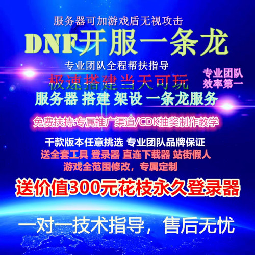 DNF开服一条龙版本出售DnF架设60-110级搭建DNF搭建 pvf修改定制