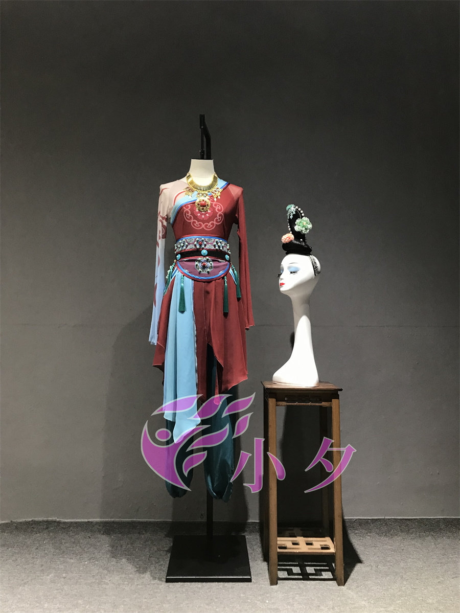北京小夕出租定制古典舞剧目柘枝舞芳华演出服艺考舞蹈表演服定制