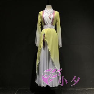 北京小夕古典剧目忆故人演出服装女飘逸舞蹈独舞艺考套装租赁