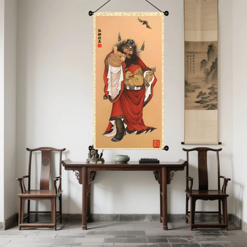 钟馗驱邪图钟馗镇宅赐福改善睡眠门神平安招财招福中国风国潮挂画