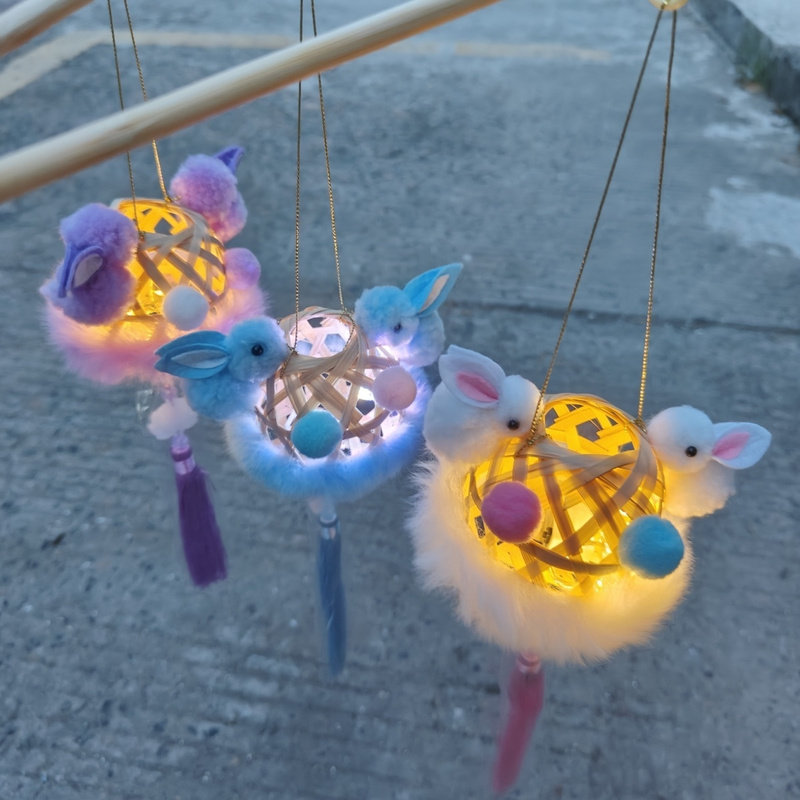 新款灯笼儿童手提中秋节发光摆摊夜市纯手工制作2026春节爆款