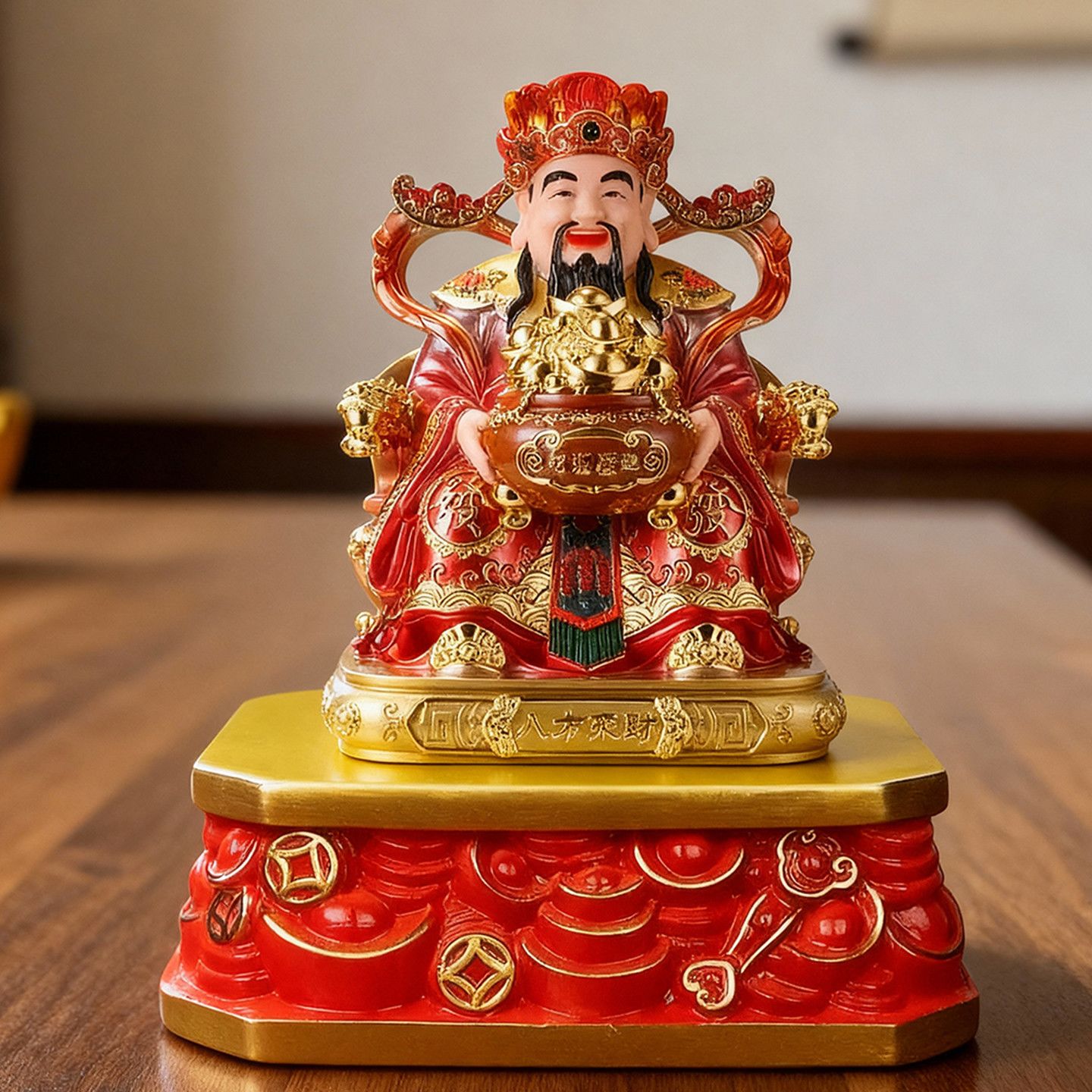 财神爷专用底座供财神爷长方形家用仙道家供座台室内增高垫高台神
