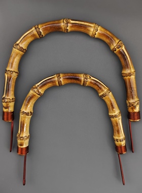 竹子提梁壶提手茶具配件陶瓷壶玻璃煮茶壶竹根把手日式茶叶壶手柄