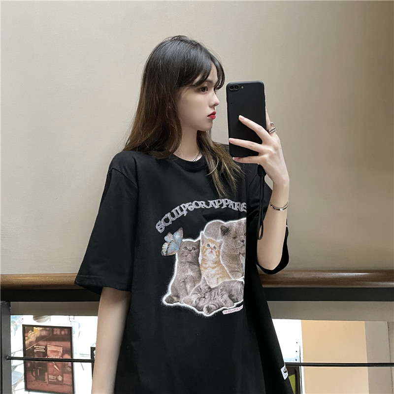 Real price loose short sleeve T-shirt for women