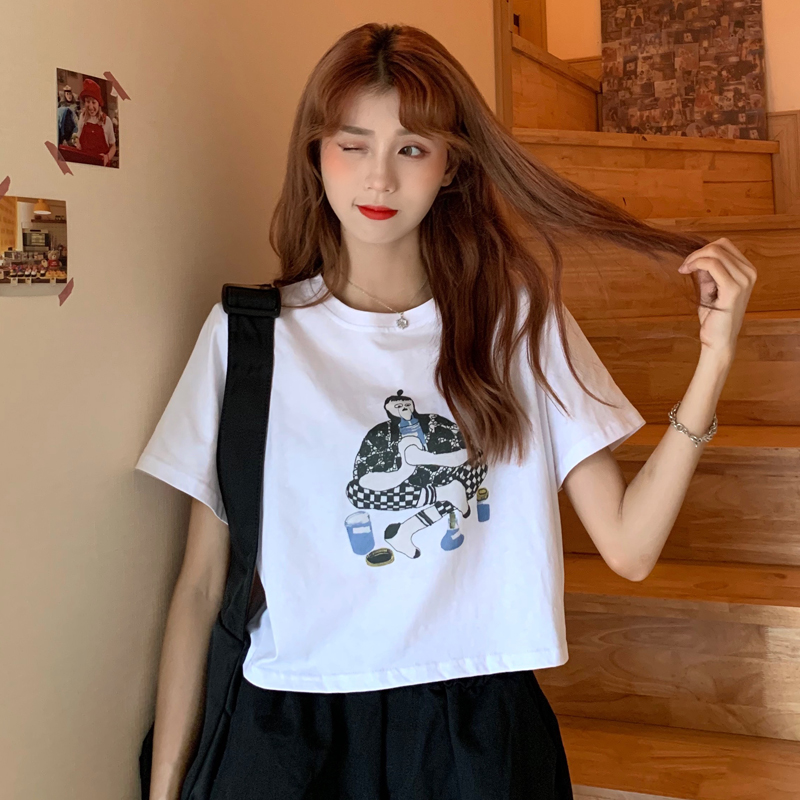 Real price 2021 short sleeve T-shirt women's summer top