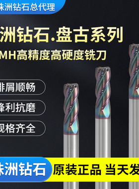 株洲钻石盘古系列PGMH硬质合金4刃直柄圆弧立铣刀cnc数控刀具铣刀