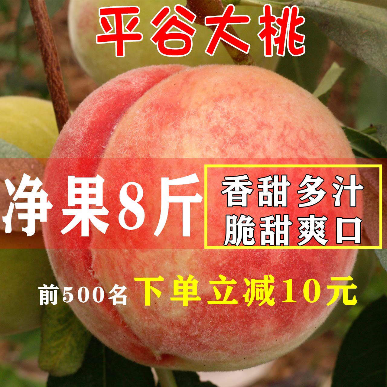 现货新鲜正宗平谷大桃老