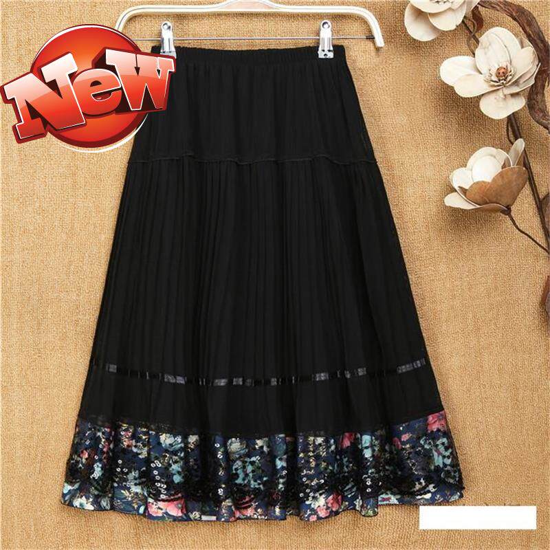 女式长裙春夏妇女型L中单裙妈妈穿的半身裙2019年老年人跳舞短裙在类目 女装/女士精品, 半身裙中 - 来自Buy2taobao.com提供专业的淘宝代购服务