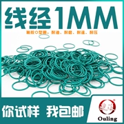 Vòng đệm chữ O bằng cao su flo đường kính ngoài 3-10-20-30* đường kính dây Vòng cao su 1mm chịu mài mòn, chịu áp lực và chịu nhiệt độ cao phot ben thuy luc các loại phớt thủy lực