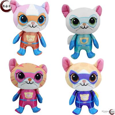 跨境热销超级小猫战队Superkitties plush毛绒玩具公仔玩偶
