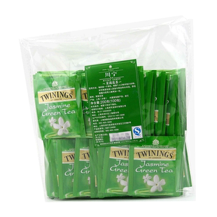 川宁茉莉花茶100片 欧洲进口绿茶 花草茶包袋泡茶Twining奶茶茶叶
