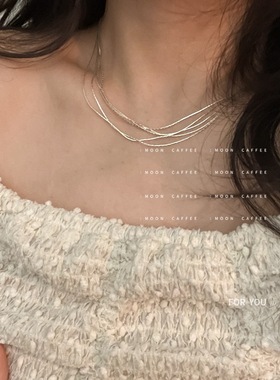 多层银河波光细项链超仙五层时髦气质复古锁骨链脖颈链女网红潮